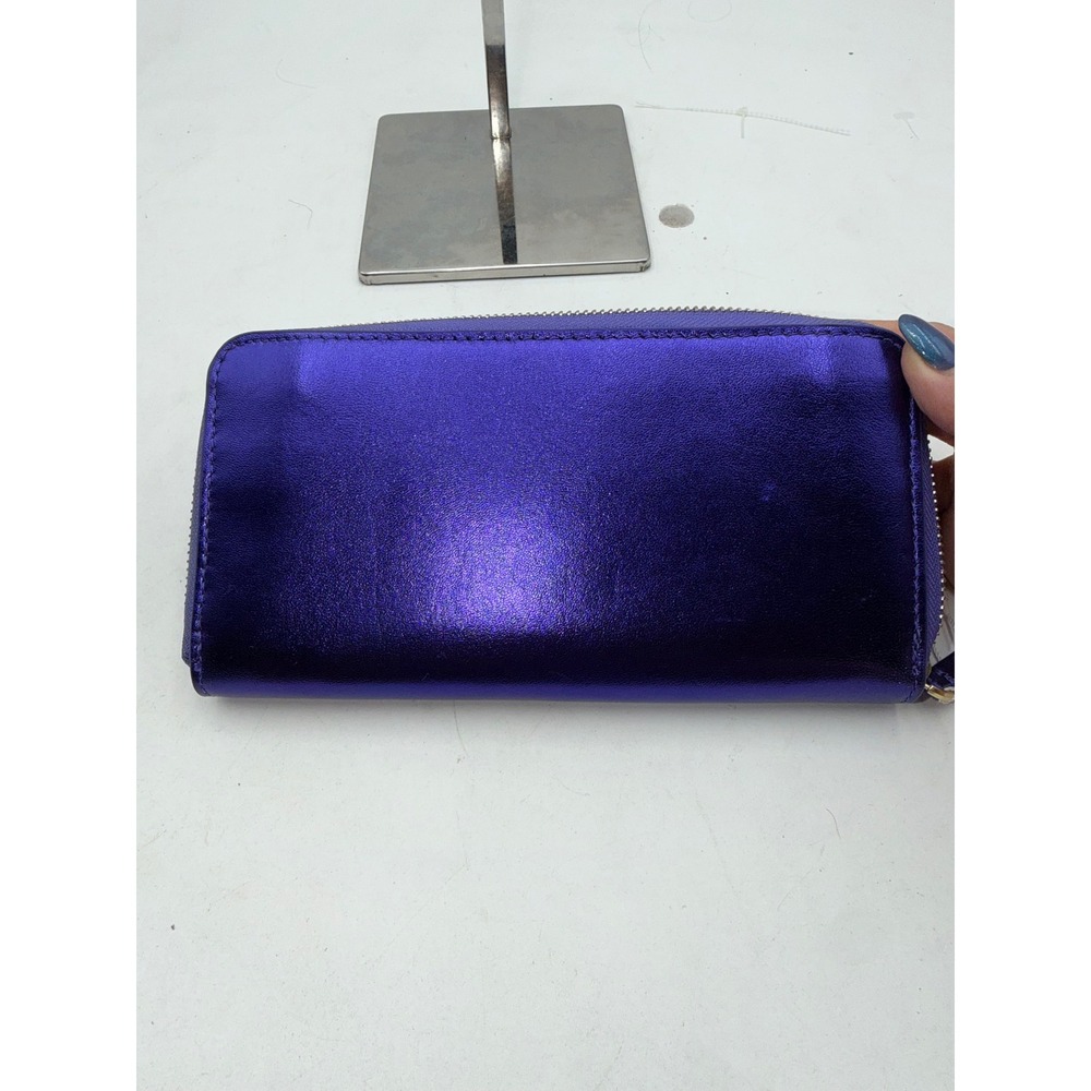 Vera Bradley Continental Wallet Purple Metallic Zip Around 51380-20614 NEW - Picture 8 of 11